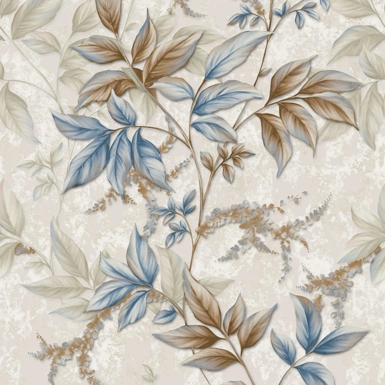 Vintage Botanical Leaves Wallpaper high quality